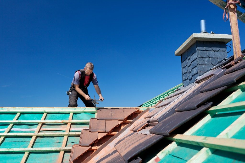 House roof repair and improvement