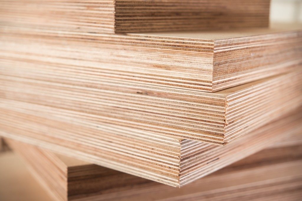 Stacked thick plywood