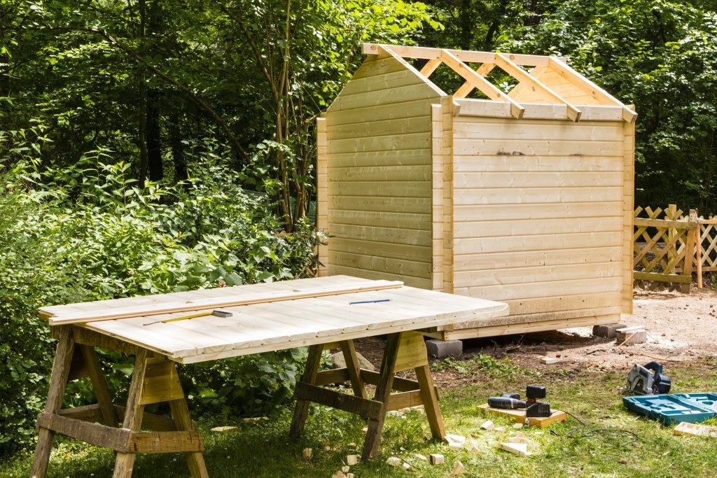 Outdoor Shed Construction