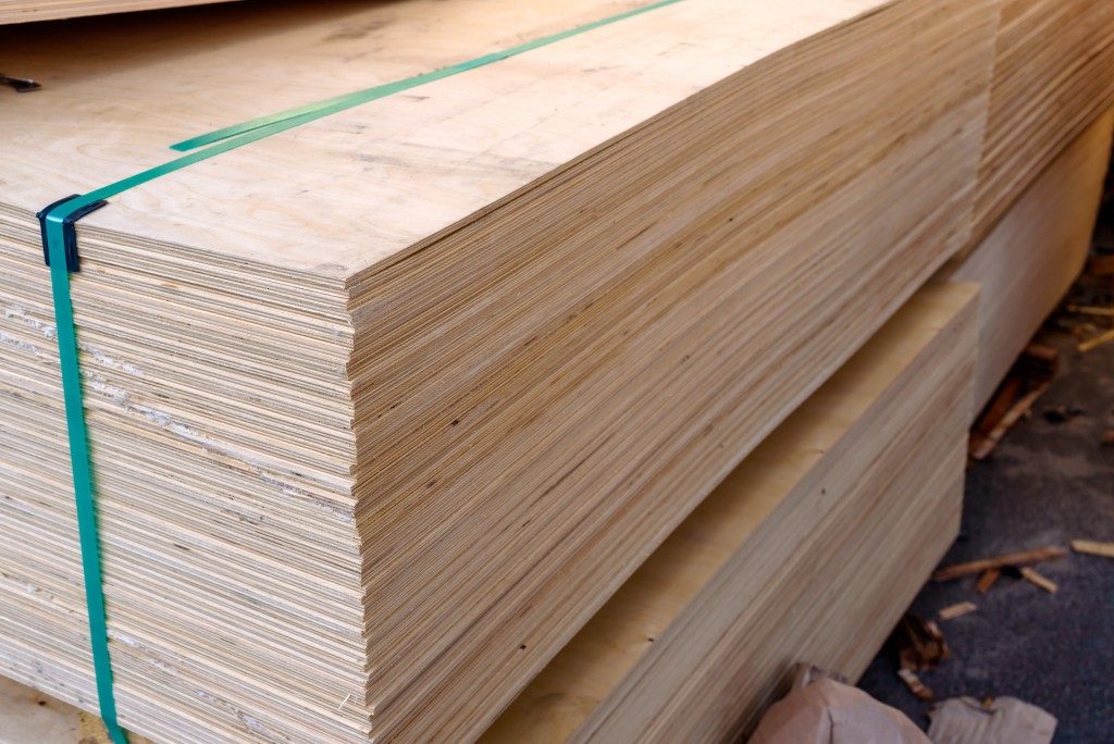 stacks of timber