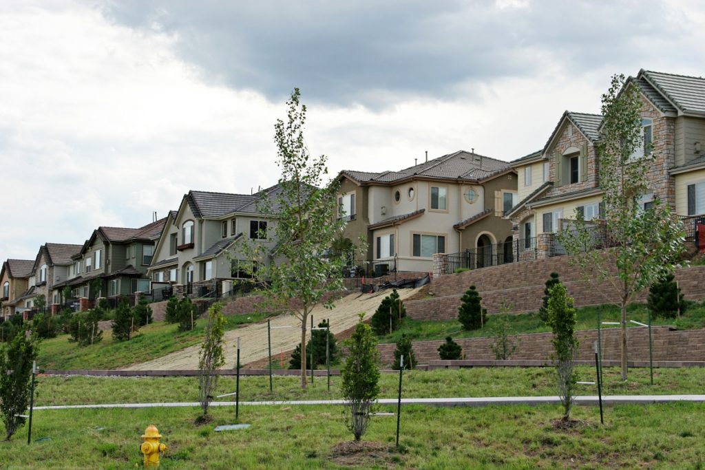 houses inside subdivision
